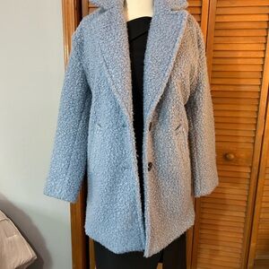 Forever 21 Blue Teddy Coat